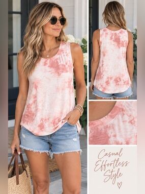 Anthropologie eri+ali sleeveless tie-die top
